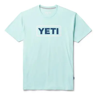 YETI Logo Badge Short Sleeve - T-Shirt - Light Blue