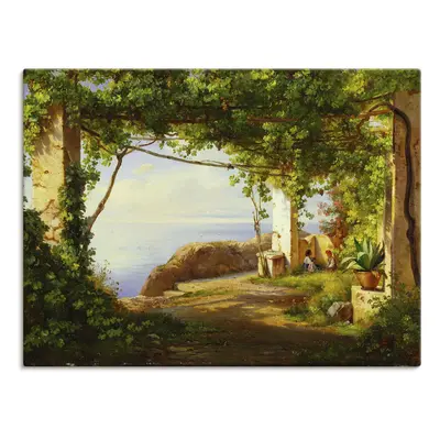 Artland Leinwandbild "Sorrento. 1875" Garten 1 Stk. tlg. auf Holzrahmen gespannt
