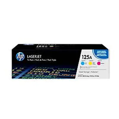 HP Toner Tri-Pack 125A CMY CF373AM Color LJ CP 1210 1400 Seiten