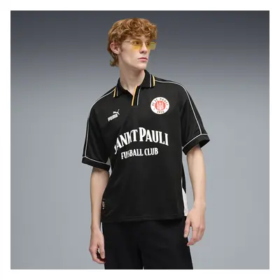 PUMA FC St. Pauli Retro Fußballtrikot Herren, Kleidung, Schwarz, S