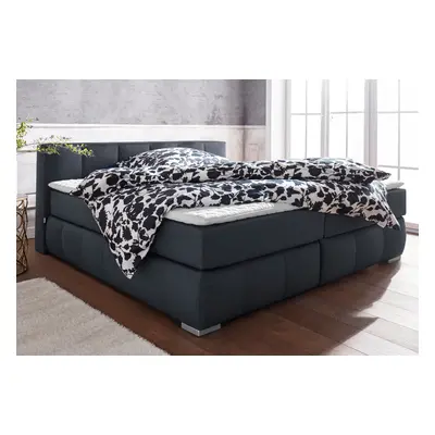 Home affaire Boxspringbett "Chelles" inkl. Topper, in XXL- Überlänge 220 cm, Unterbox mit feine Wölbung