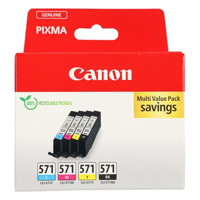 CANON Multipack Tinte BKCMY CLI-571 PPIXMA MG5750 7ml