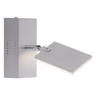 Wandlampe Pure-Mira Silber Eisen 7.5 cm 8.5 cm - Farbe: Aluminium - LED - Lichtfarbe: Extra warmweiss - Tageslichtweiss - LED En