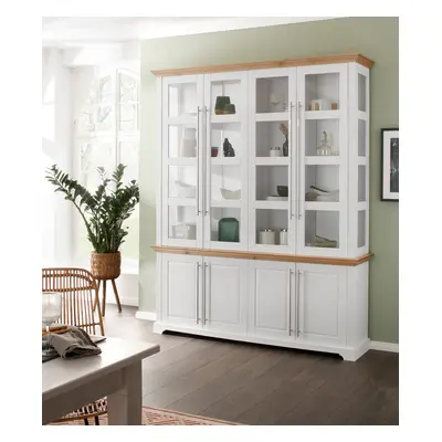 GOODproduct Vitrine "Melissa" aus massiver Kiefer, FSC zertifiziert, Breite 171 cm