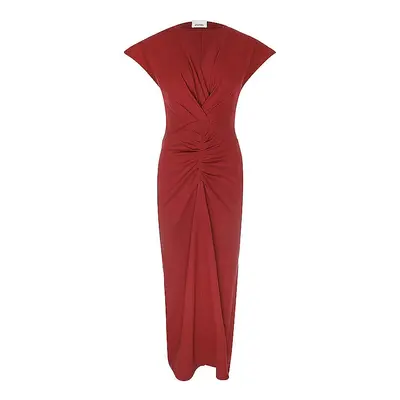 ISABEL MARANT Midikleid NADRA dunkelrot | 40