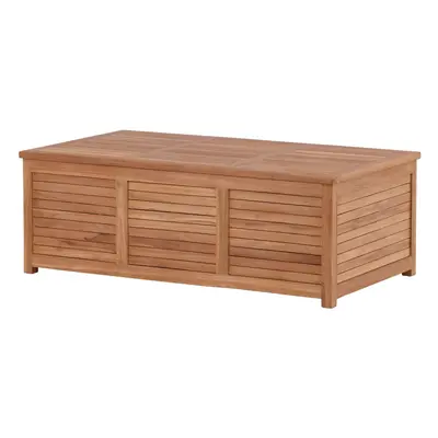 Venture Home Truhe "Trento, Teakholz-Kissenbox, belastbar bis 150 kg" Aufbewahrungsbox, Edelholz natur, witterungsbeständig, sit