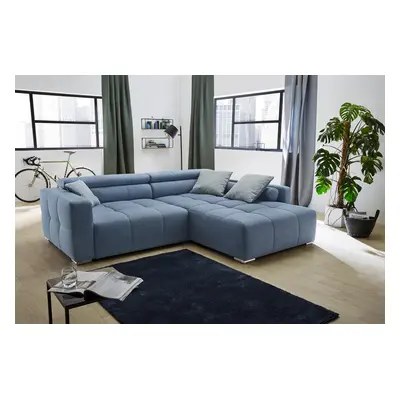 Jockenhöfer Gruppe Ecksofa "Salerno L-Form, B: 280 cm" im Big-Sofa-Style, mit Kopfteilverstellung & Zierkissen