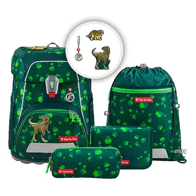 STEP BY STEP Schulranzen Set 5tlg. FIT Dino Targo
