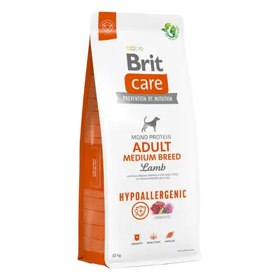 Brit Care Dog Hypoallergenic Adult Medium Breed Lamm & Reis - 12 kg