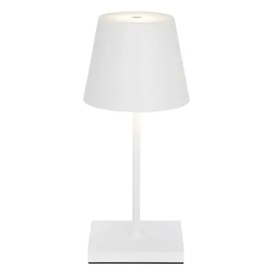 Tischlampe Aline Weiss Aluminium/Kunststoff 11 cm 25 cm - Material: Aluminium, Kunststoff - LED - Lichtfarbe: Extra warmweiss - 