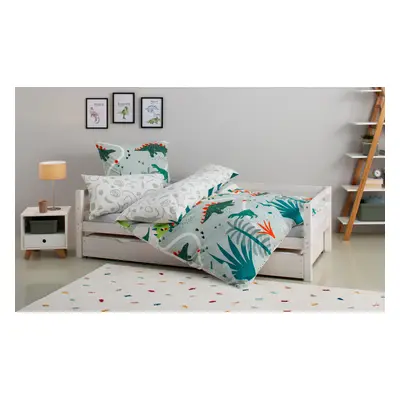 GOODproduct Kinderbettwäsche "CUDDLEE" 2 in vielen Designs: Dino,Einhorn,Weltraum,Baustelle,Herz,Trecker,Safari