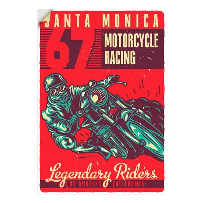 Artland Wandbild "Motorrad Santa Monica" 1 Stk. tlg. als Alubild, Leinwandbild, Poster, Wandaufkleber in verschied. Grössen