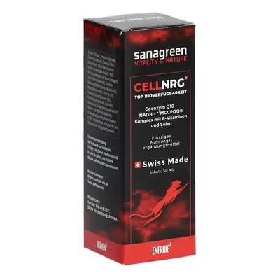 Cellnrg sanagreen mizell Q10 Nadh PQQ B-Vitamin Glasfl 50 ml