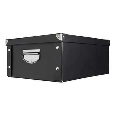 Aufbewahrungsbox Karton Schwarz | 17 × 33 × 40 cm