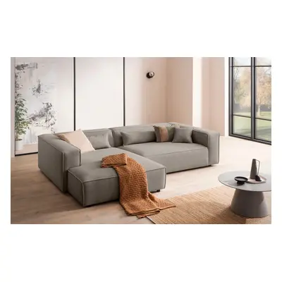 LeGer Home by Lena Gercke Ecksofa "PIARA XXL Cord, Big-Sofa, L-Form" wahlweise Ottomane rechts/links, Kedernaht, extra tiefe Sit
