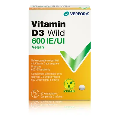 Vitamin D3 Wild Kautabl 600 IE vegan 90 Stk