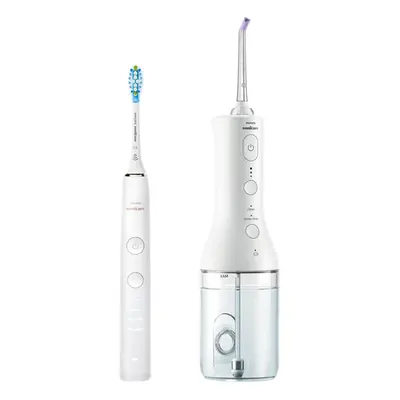 Philips Combo Pack DC 9000 & Power Flosser 3000 HX3866/41 Power Flosser und Schallzahnbürste – weiss