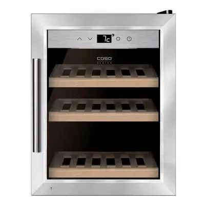 Caso WineSafe 12 silver Weinkühlschrank – Weinkühlschrank freistehend – chrom
