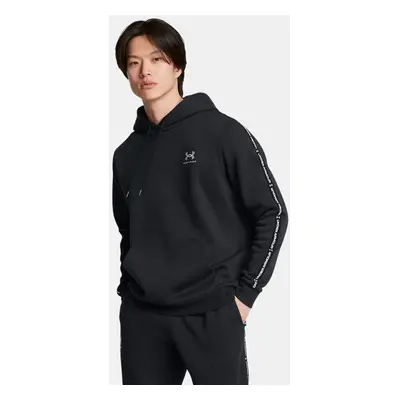 Under Armour Icon Fleece Taping Men's Hoodie Black / White XL