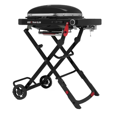 Weber Traveler Compact mini Gasgrill – Plancha Grill – schwarz