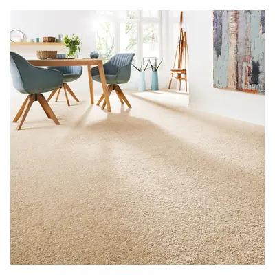 Andiamo Teppichboden "Softness, Velours, Gesamthöhe 17 mm, Luxusklasse LC5" rechteckig Uni Farben, Breite 400 cm, besonders weic