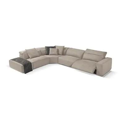 Egoitaliano Ecksofa "Beverly, extravangantes Designsofa mit erstklassigem Sitzkomfort" wahlweise mit elektrischer Relaxfunktion,