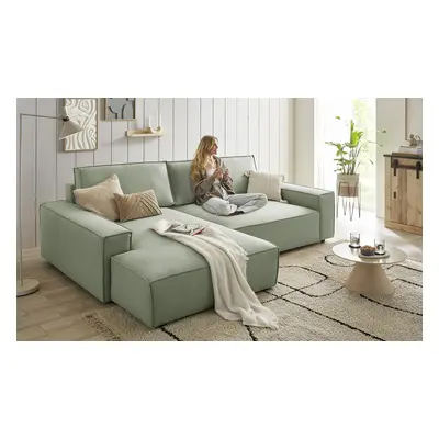 GOODproduct Ecksofa "SHERWOOD XXL Leinenoptik 284, Big-Sofa L-Form, tiefe Sitzfläche 95 cm" Recamiere rechts/links, als Schlafso