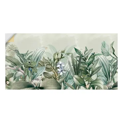 Artland Wandbild "Exotischer Floral Garten Landschaft" Blumenwiese 1 Stk. tlg. als Alubild, Leinwandbild, Poster, Wandaufkleber 