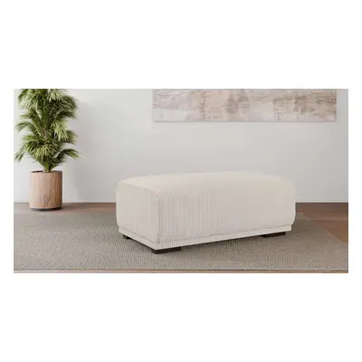 GOODproduct Polsterhocker "BORNHOLM, grosser Hocker passend zur Serie, Masse B/T/H: 122/72/46 cm" mit Wellenfederung, in hochwer