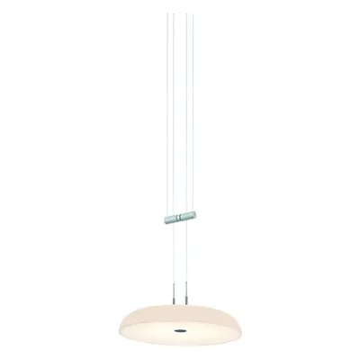Designer-Pendellampe Bankamp Strada 2.0 Bowl aluminium matt dimmbar D 25 cm - Material: Acryl - LED - Lichtfarbe: Extra warmweis