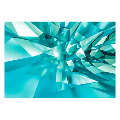 Komar Fototapete "3D Crystal Cave - Grösse 368 x 254 cm" bedruckt glatt Wohnzimmer, Schlafzimmer