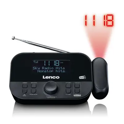 Lenco CR-615BK DAB+ Radiowecker – DAB Radiowecker – schwarz