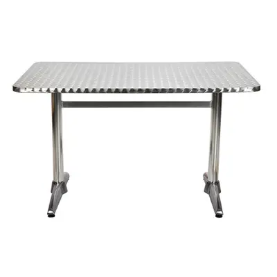 Cannes Aluminium-Esstisch 120x70x70cm