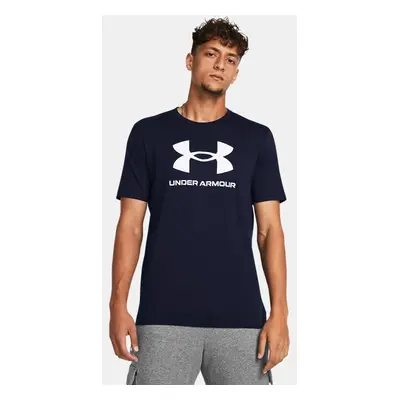 Under Armour Logo Men's Short Sleeve Academy / White XXL