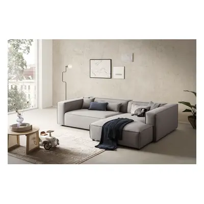 LeGer Home by Lena Gercke Ecksofa "PIARA XXL Leinenoptik, Big-Sofa, L-Form" wahlweise Ottomane rechts/links, Kedernaht, extra ti