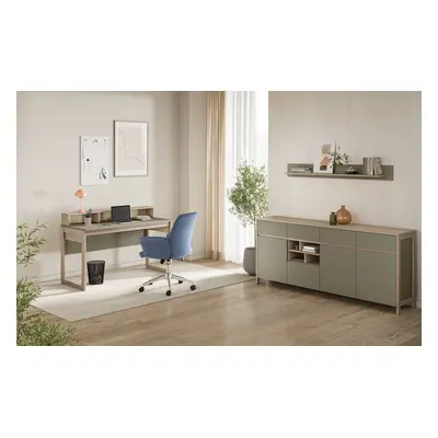 Home affaire Büromöbel-Set "Stranda im Scandi-Style, Home Office, Büro in zwei Farben verfügbar" 3 Stk. tlg. enthält Schreibtisc