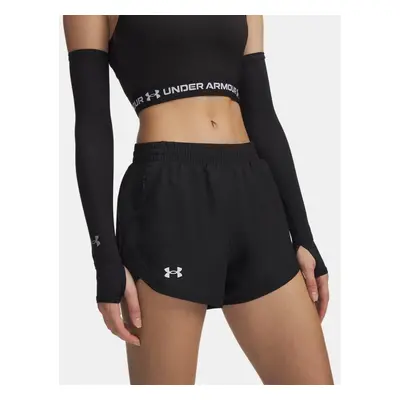 Under Armour Fly-By Women's 3" Shorts Black / Black / Reflective S