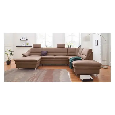 sit&more Wohnlandschaft "Cardoso U-Form" mit Federkern und Kopfstützen, mit Bettfunktion und Relaxfunktion