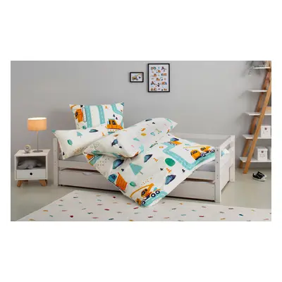 GOODproduct Kinderbettwäsche "CUDDLEE" 2 Stk. in vielen Designs: Dino,Einhorn,Weltraum,Baustelle,Herz,Trecker,Safari