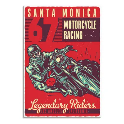 Artland Wandbild "Motorrad Santa Monica" 1 Stk. tlg. als Alubild, Leinwandbild, Poster, Wandaufkleber in verschied. Grössen