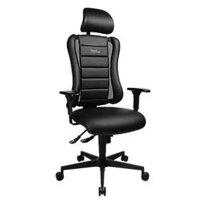 Office chair Topstar Sitness Racer RS with 1D armrests, Black/Black, New, Ergonomic chair - ideal for flexible working