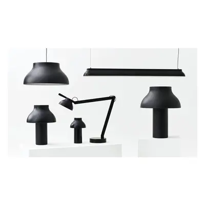 Designer-Tischlampe HAY Neon dimmbar D 53 cm - Farbe: schwarz - Material: Stahl - LED - Lichtfarbe: Warmweiss - LED Energiesparl