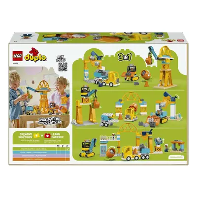 10476 Baustelle mit Baufahrzeugen - 3-in-1-Set
