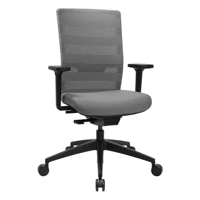 Office swivel chair Topstar Sitness AirWork with 1D armrests, Gray, New, Ergonomic chair - ideal for flexible working