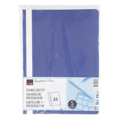 Coop Qualité&Prix 5 Schnellhefter A4 blau