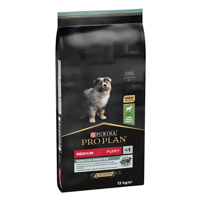 Purina Pro Plan für Hunde – Medium Puppy – Empfindliche Verdauung – Lamm