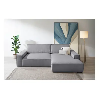 GOODproduct Ecksofa "SHERWOOD XXL Cord 284, Big-Sofa L-Form, tiefe Sitzfläche 95 cm" Recamiere rechts/links, als Schlafsofa stel