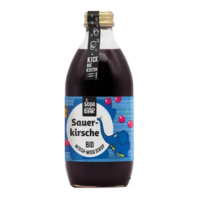 Sodabär Bio-Sirup Sauerkirsche "Elefant" 330 ml – Wassersprudler Sirup