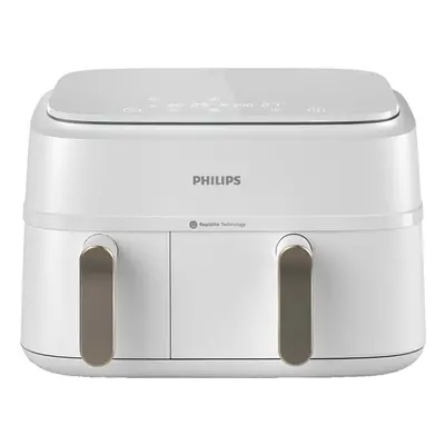 Philips 3000 Series Dual Basket Heissluftfritteuse Weiss
