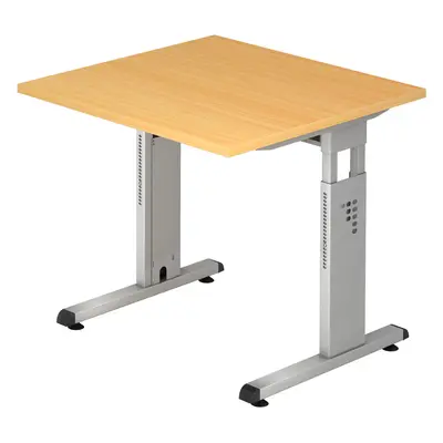 Schreibtisch Office Braun Holz 80 cm - Farbe: buche - Material: Holzwerkstoff - Schreibtisch